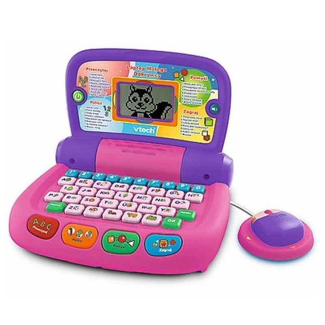 Vtech M J Pierwszy Laptop Dla Dzieci Fioletowy Polska Wersja