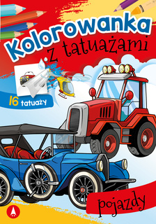 Kolorowanka Z Tatuażami Pojazdy 3+ Skrzat