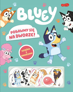 BLUEY Pobawmy Się Na Dworze! Książka Z Magnesami 3+ HarperKids