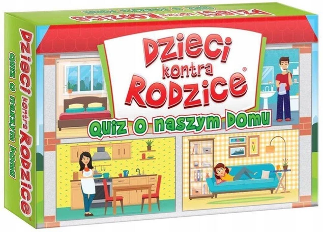 Dzieci Kontra Rodzice Quiz O Naszym Domu Rodzinna Gra W Pytania 5+ Kangur_1
