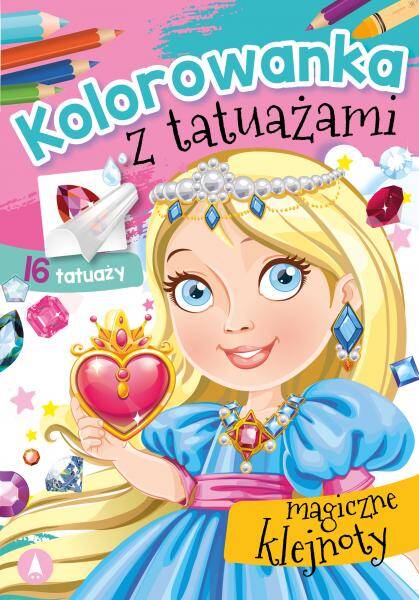 Kolorowanka Z Tatuażami Magiczne Klejnoty 3+ Skrzat_1