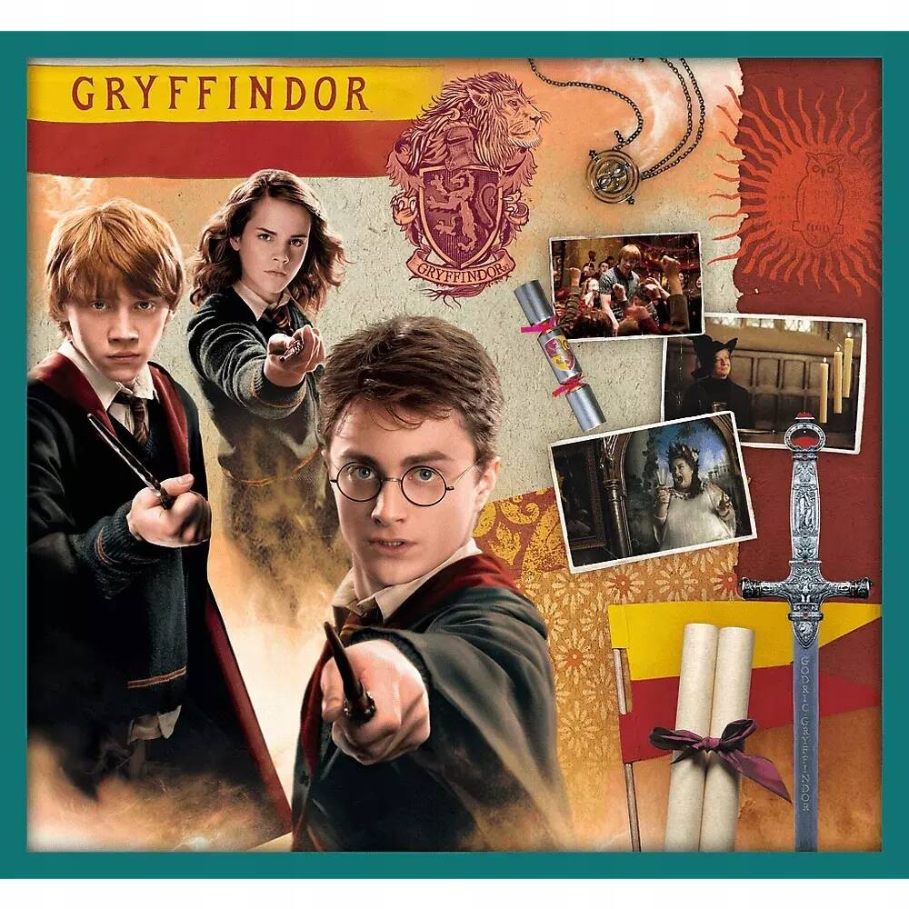 Puzzle 10w1 Układanka HARRY POTTER Hermiona Ron Malfoy 329el 4+ Trefl 90392_9