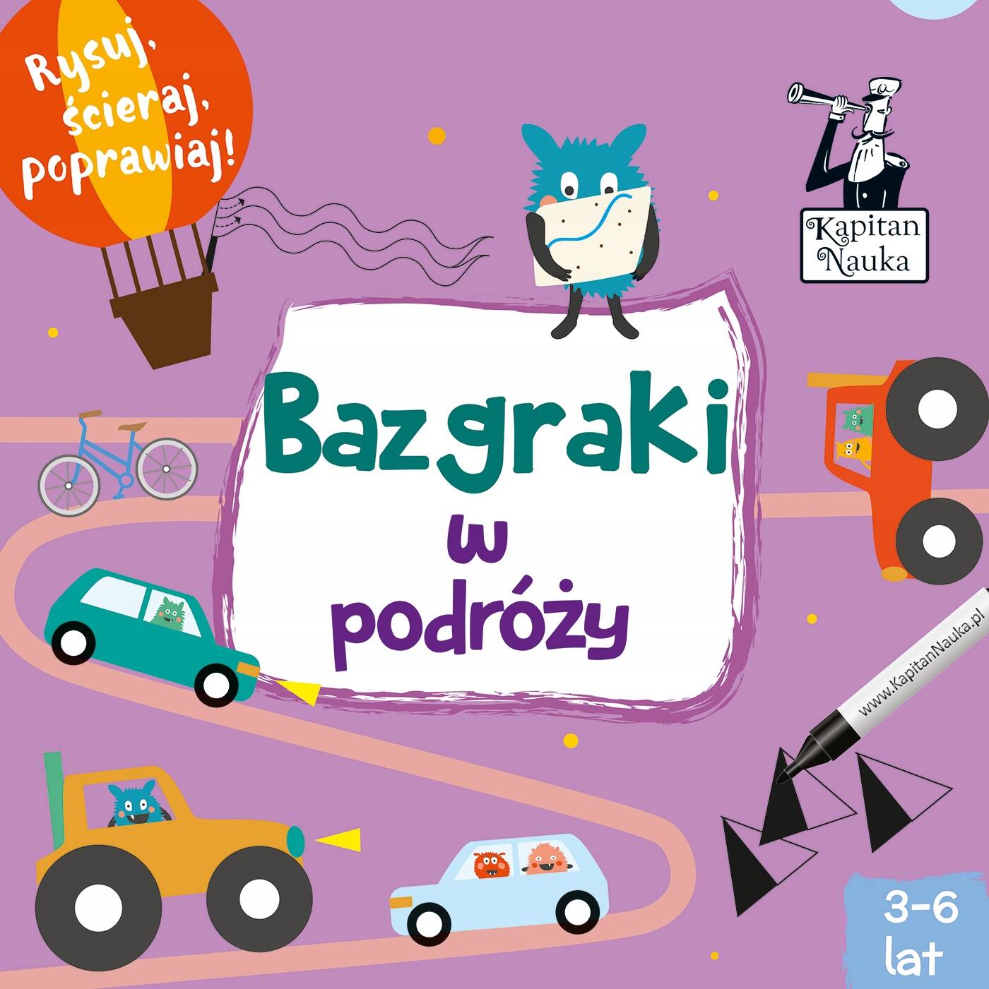 Bazgraki W Podróży Łamigłówki Dla Dzieci Ćwiczenia 3+ Kapitan Nauka_1