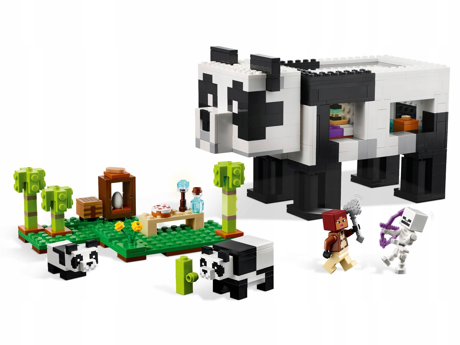 LEGO Minecraft Rezerwat Pandy 553el. 8+ 21245 ☛ Sklep OdiDodi.pl