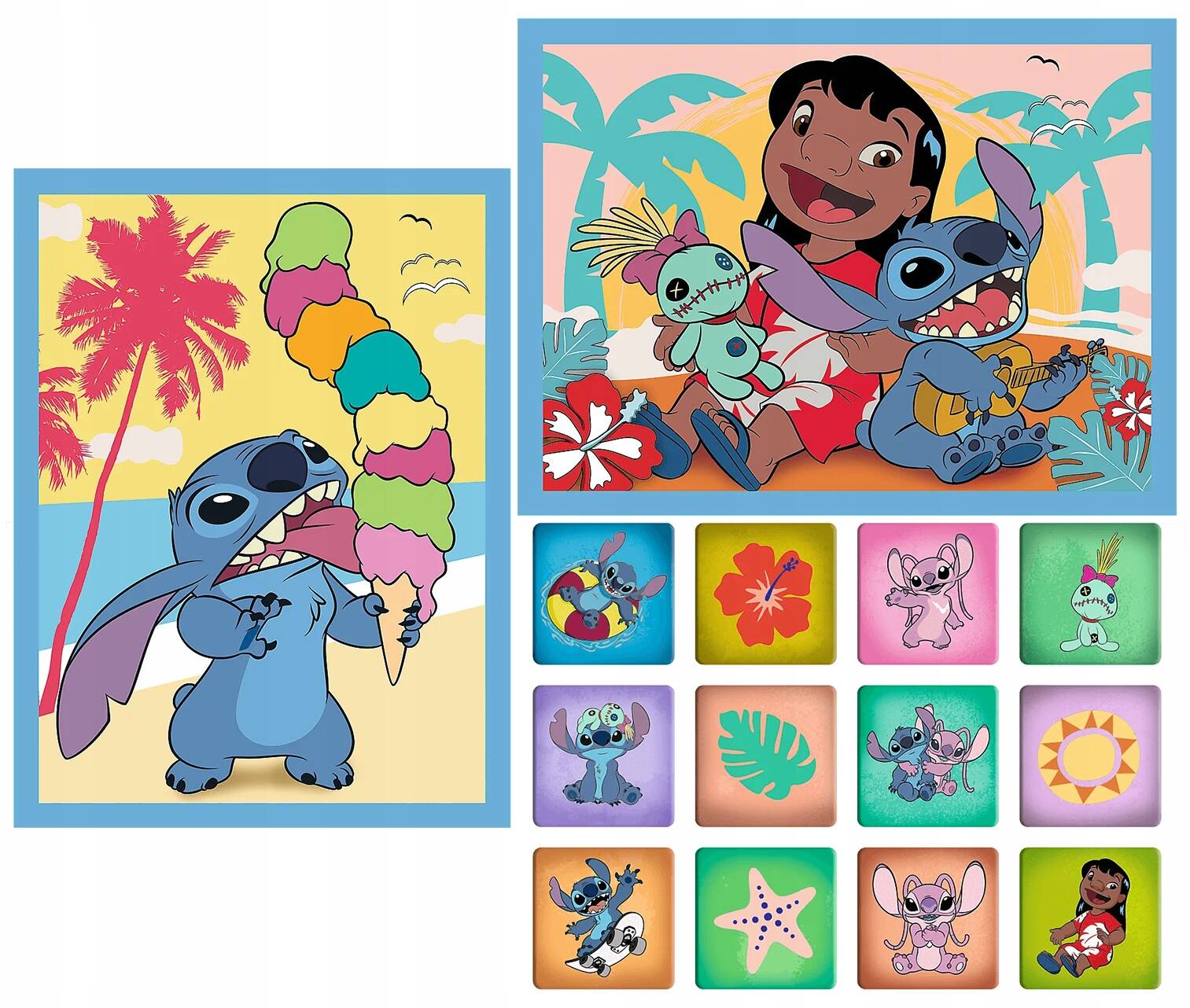 Puzzle 102 Układanka + Memos LILO I STITCH Disney Bajka Kosmita 3+ Trefl_1