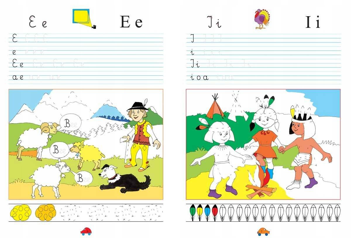 Elementarz pierwszoklasisty Zeszyt do nauki pisania po śladzie Siedmioróg_5