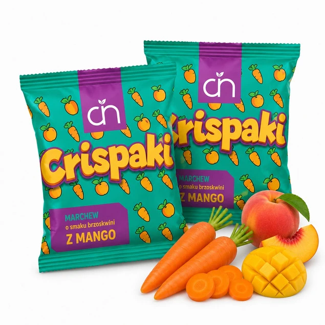 Crispy Natural marchew suszona o smaku brzoskwiniowym 18g x2