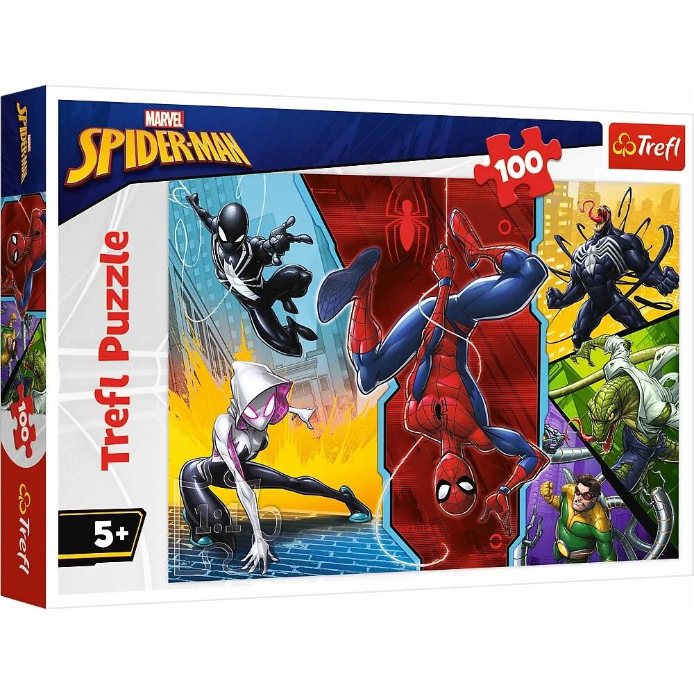 Puzzle 100 Układanka Marvel SPIDERMAN Venom Super Bohater 5+ Trefl 16347_2