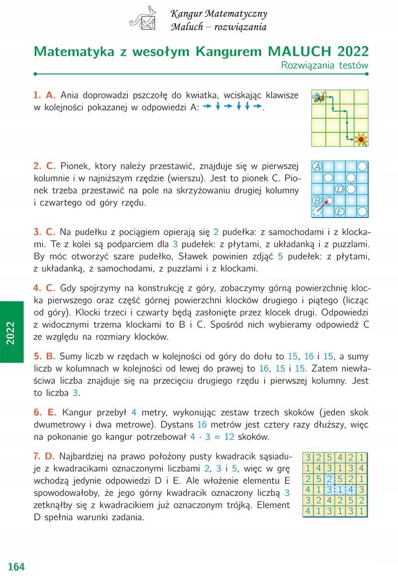 Matematyka Z Wesołym Kangurem Maluch 2023 kl. 3-4 Kangur Matematyczny_3