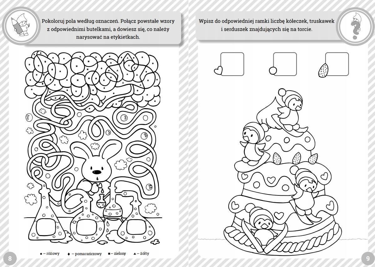 100 Stron Superrozrywki Kolorowanka Zgadywanka Labirynty 3+ Skrzat_5