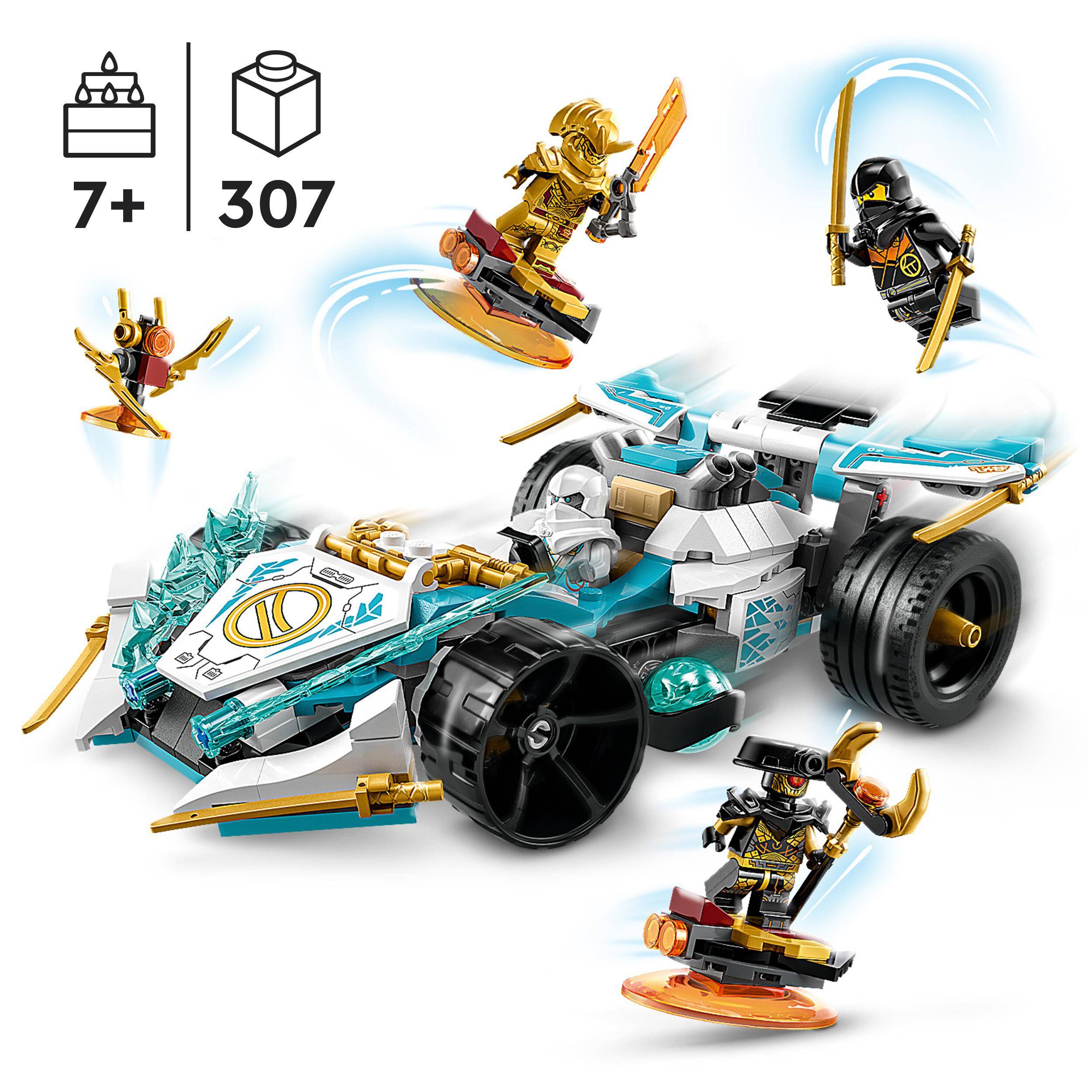 LEGO Ninjago Smocza Moc Zane’a Wyścigówka Spinjitzu 307el. 7+ 71791_11