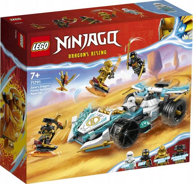 LEGO Ninjago Smocza Moc Zane’a Wyścigówka Spinjitzu 307el. 7+ 71791_12