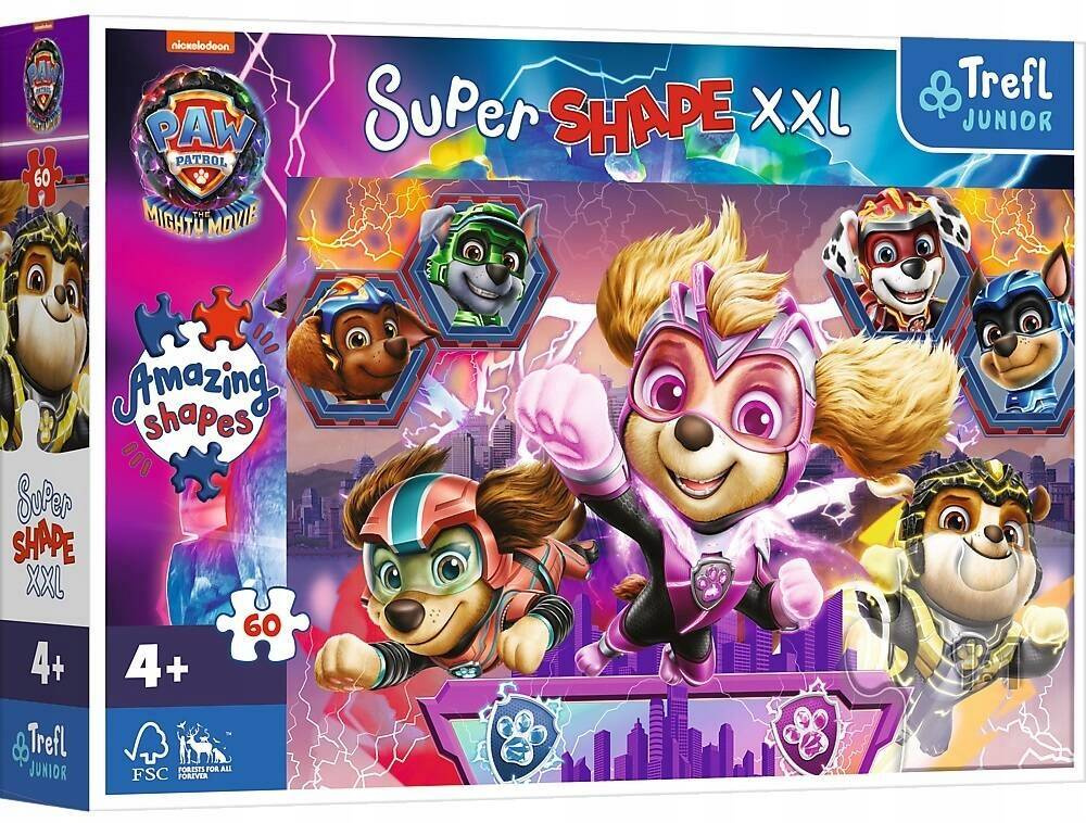 Puzzle Super XXL 60 Układanka Pieski PSI PATROL Pies Piesek 6+ Trefl_2