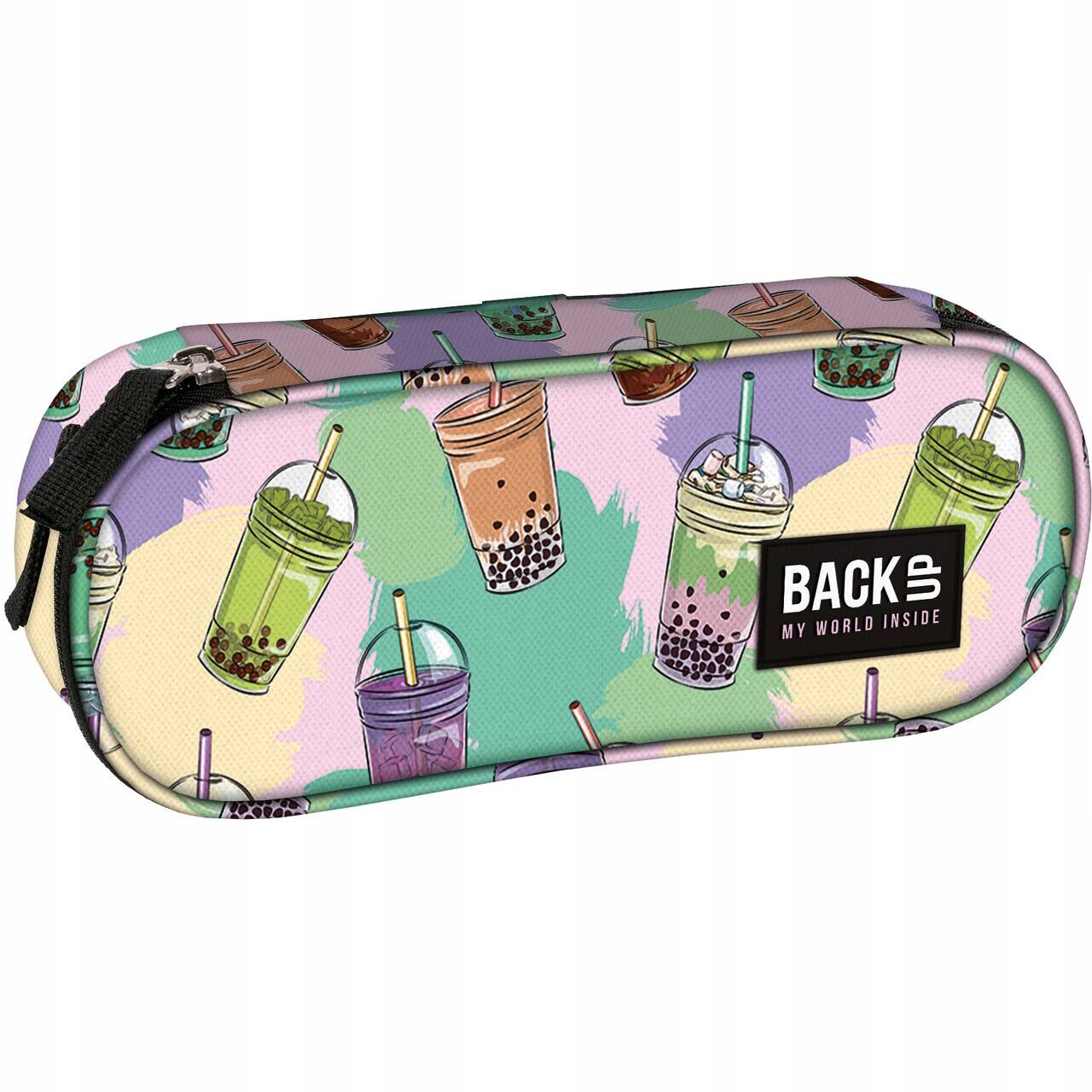 Piórnik Szkolny Saszetka Etui BUBBLE TEA 1-Komorowy BackUP PB6A25_2
