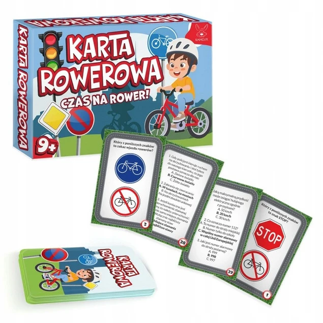 Karta rowerowa Czas na rower Kangur gra edukacyjna