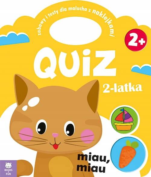 Quiz 2-Latka Kotek Zabawy I Testy Dla Malucha Z Naklejkami BooksAndFun_1