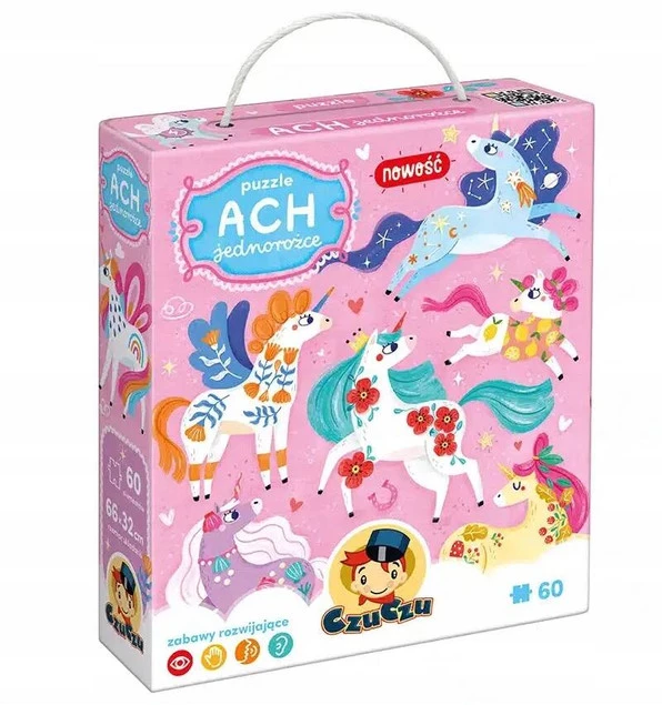 Puzzle Ach Jednorożce Układanka 60el. 4+ CzuCzu_1