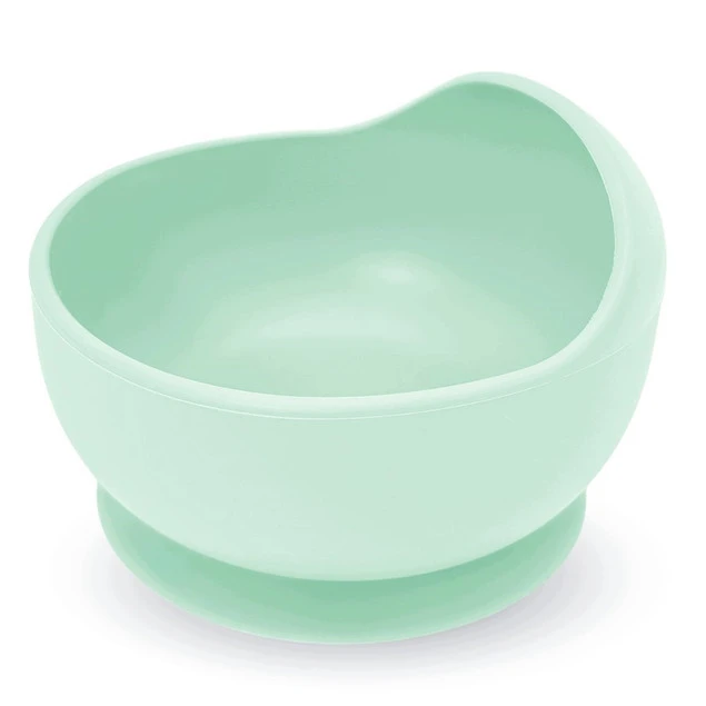 Miseczka silikonowa Bocioland BOWL z przyssawką miętowa
