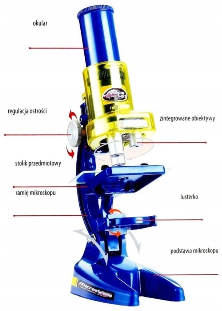 TELESKOP i MIKROSKOP Zestaw Edukacyjny 2w1 3+ Dromader_6