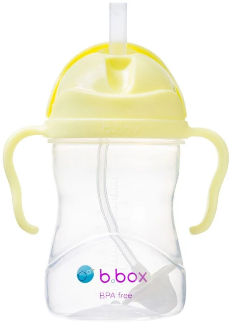 Kubek bidon b.box 240 ml Banana Split - widok ukośny