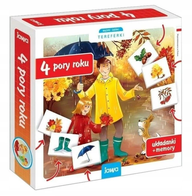 Cztery Pory Roku Układanka Memory Nauka i Zabawa 4+ Jawa 0895_1