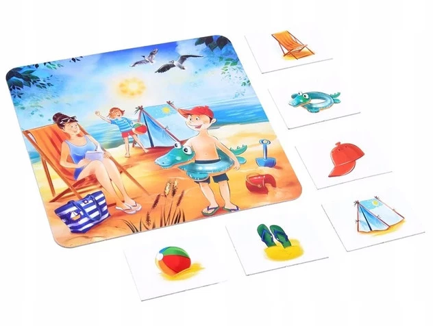 Cztery Pory Roku Układanka Memory Nauka i Zabawa 4+ Jawa 0895_3