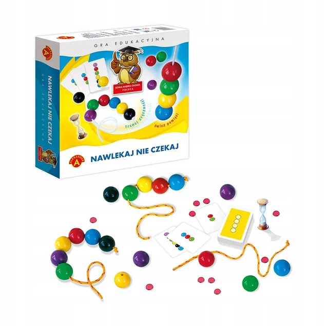 Sowa Mądra Głowa Nawlekaj Nie Czekaj Gra Edukacyjna 3+ Alexander 0411_1