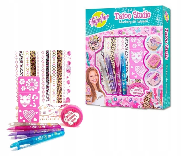 Studio Tatuażu Tatoo PANTERA Markery Dla Dziewczynki 8+ Stnux_1