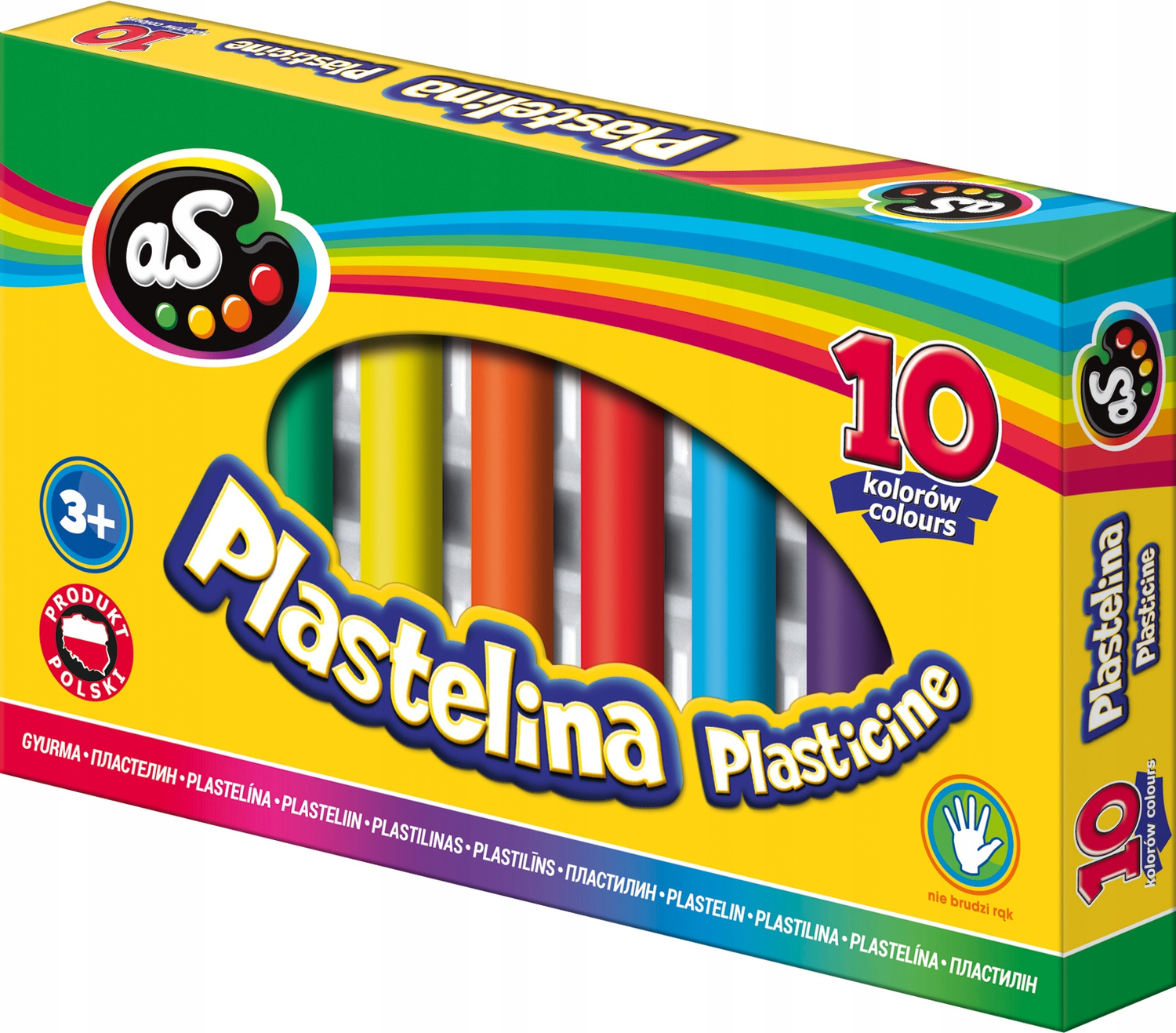 Plastelina Szkolna Nie Brudzi Do Zabawy i Nauki Modelowania 10kol. 3+ Astra_4
