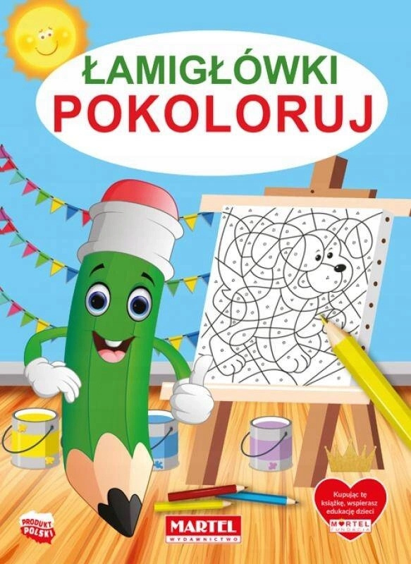 Kolorowanka Łamigłówki Pokoloruj Logiczne Myślenie Spostrzegawczość Martel_1