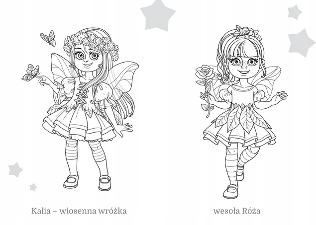 Maluszkowe Malowanie WRÓŻKI Kolorowanka 2+ Skrzat_3