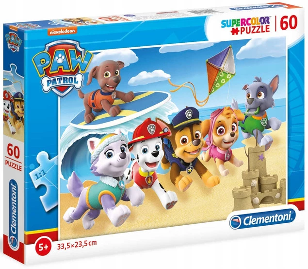 Puzzle 60 Układanka Supercolor PSI PATROL Pieski Psy Bajka 5+ Clementoni_3