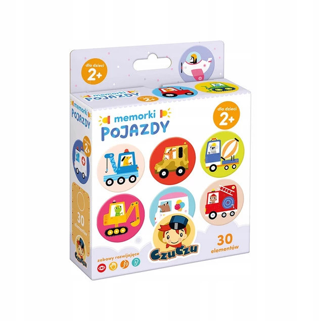 Memorki POJAZDY Gra Pamięciowa 2+ CzuCzu_7