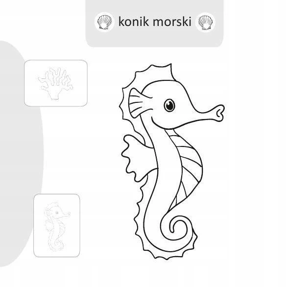 Malowanie Doklejanie Zwierzęta Wodne 16 Naklejek 3+ Skrzat_2