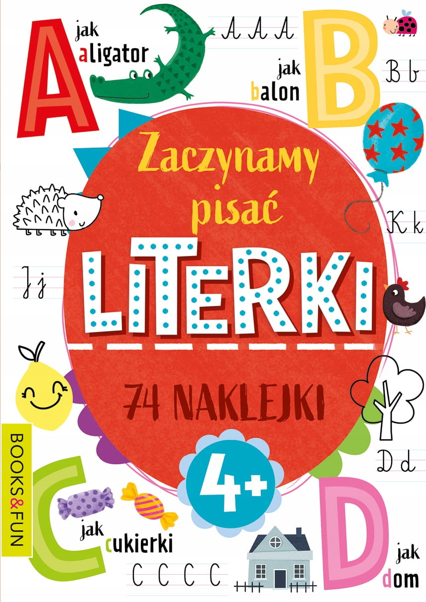 Zaczynamy Pisać Literki 74 Naklejek 4+ Books And Fun_1