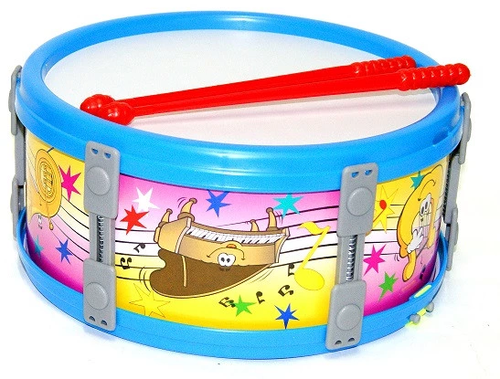 Bęben Perkusyjny Perkusja 23cm + Pałeczki Instrument Dla Dzieci MIX MAREK_1