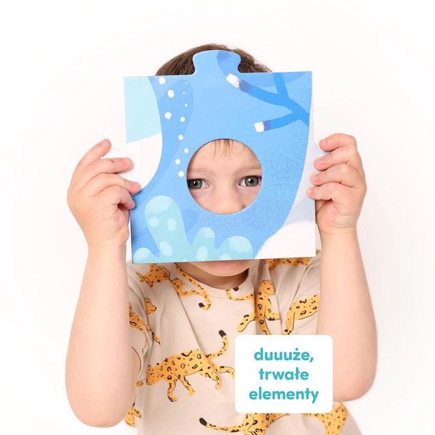 Duuuże Puzzle Z Dziurką Zwierzęta Układanka Edukacyjna 34el. 2+ CzuCzu_6