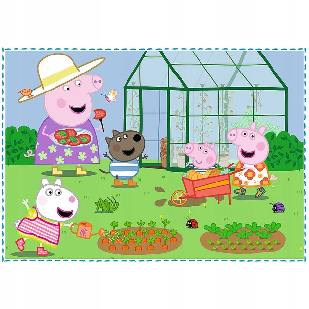 Puzzle 4w1 Układanka Dla Dzieci Świnka Peppa 3+ Peppa Pig Trefl 34359_4