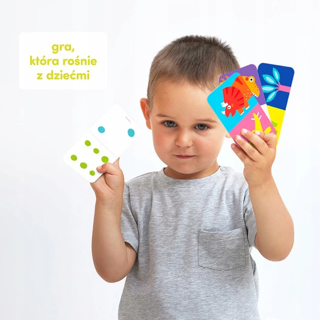 DINOZAURY Domino Gra Dla Dzieci Układanka 2+ CzuCzu_4