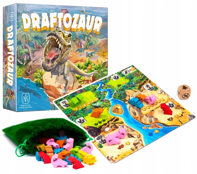 Draftozaur Rodzinna Gra Planszowa O Dinozaurach 8+ Nasza Księgarnia_1