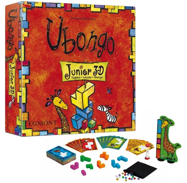Ubongo Junior 3D Gra Planszowa Spostrzegawczość Logiczne Myślenie 5+ Egmont_1