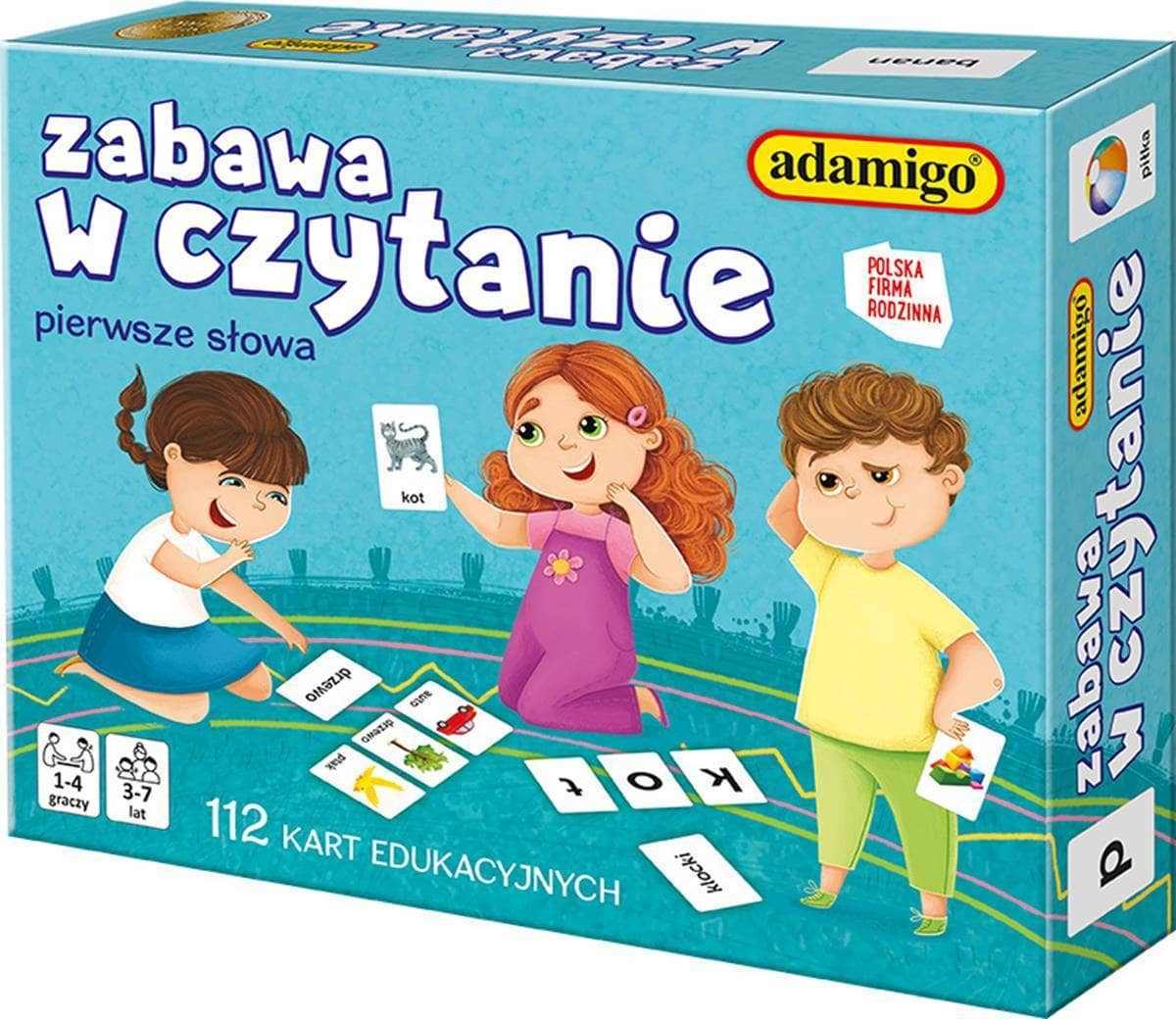 Gra Zabawa W Czytanie Nauka Czytania 112 Kart Edukacyjnych Do Nauki Czytani_1