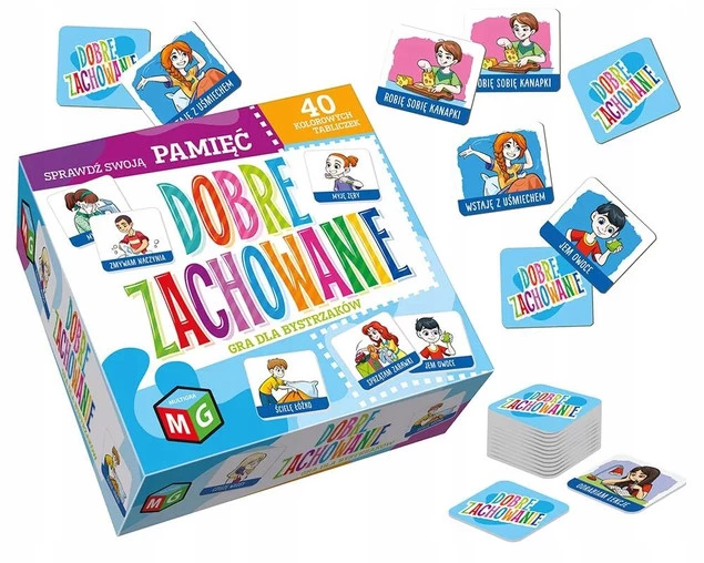 DOBRE ZACHOWANIE Gra Dla Bystrzaków Pamięciowa 3+ Multigra_1