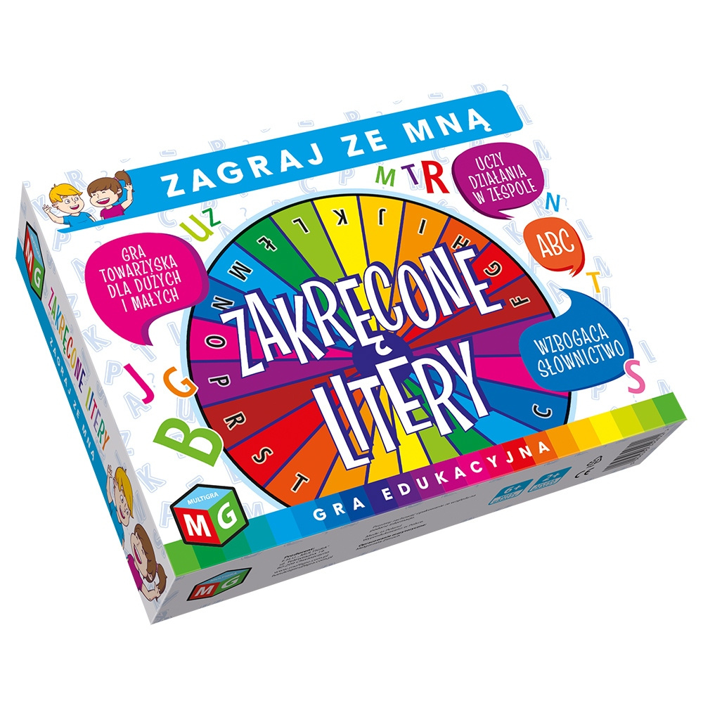 Gra Edukacyjna Zakręcone Litery Ćwiczy Pamięć 6+ Multigra_3