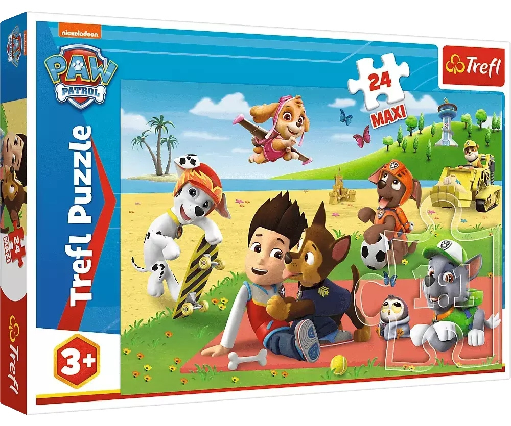 Puzzle 24 MAXI Układanka Dla Dzieci PSI PATROL Paw Pieski Duże 3+ Trefl_2