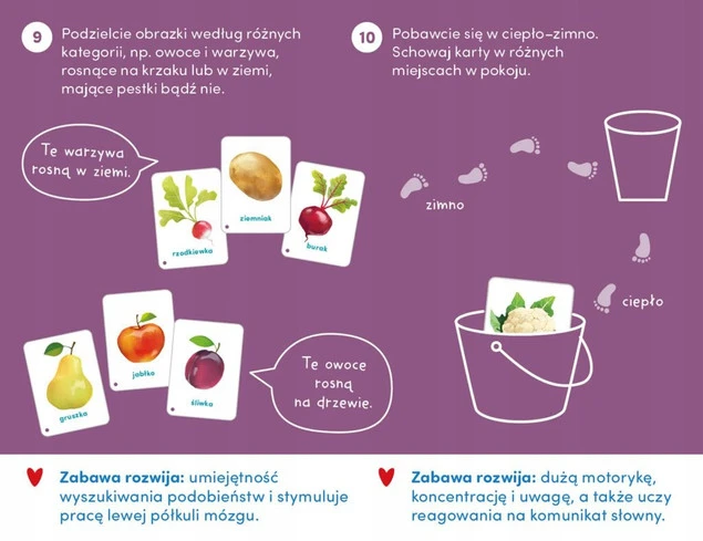 Karty Obrazkowe Owoce i Warzywa Edukacyjne Na Sznureczku 1+ CzuCzu_2