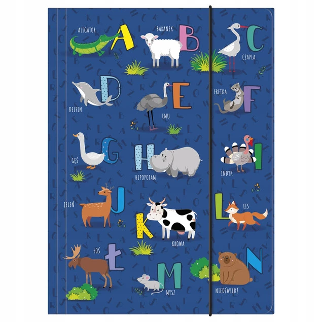 Teczka z Gumką A4 ALFABET Derform_1
