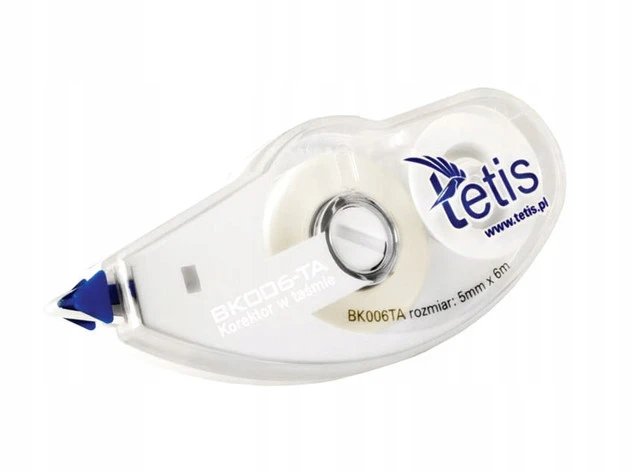 Korektor w Taśmie BIAŁY Tetis 635-001