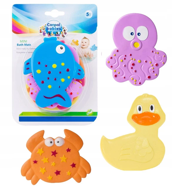 CANPOL Mata ANTYPOŚLIZGOWA Do Wanny Kąpieli Pod Prysznic Dla Dzieci 12x10cm_1