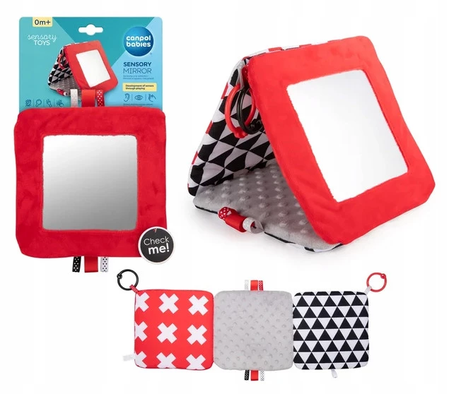 Canpol Duże LUSTERKO Zabawka Kontrastowe SENSORY TOYS 0M+ 68/079_1
